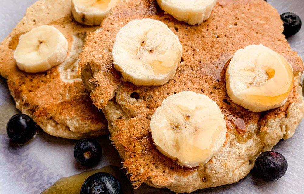 Bananen Haferflocken Pancakes vegan